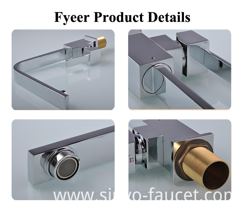 Single Handle Kitchen Water Mixer Brass Sink Tap Faucet (QH0718-1)
